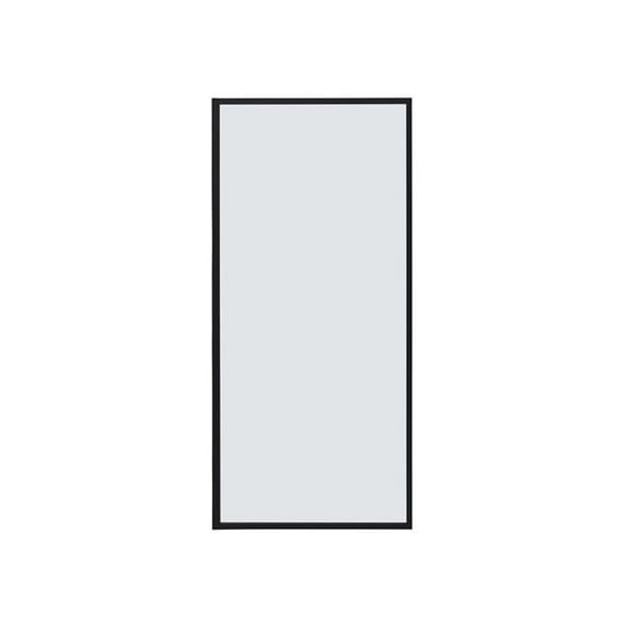Vinnova 313034-WR-MB 34 x 74 in. Arcos Framed Fixed Glass Panel, Matte Black