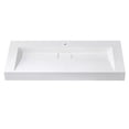 thumbnail image 1 of Vera 47.4 in. Rectangular White Composite Granite Stone Console Bathroom Sink, 1 of 10