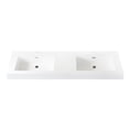 thumbnail image 1 of Ablitas 59.8 in. Rectangular White Composite Granite Stone Console Bathroom Sink, 1 of 6