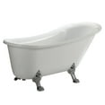 thumbnail image 1 of Vinnova Jacqueline 70" x 30" Freestanding Acrylic Bathtub in White, 1 of 6