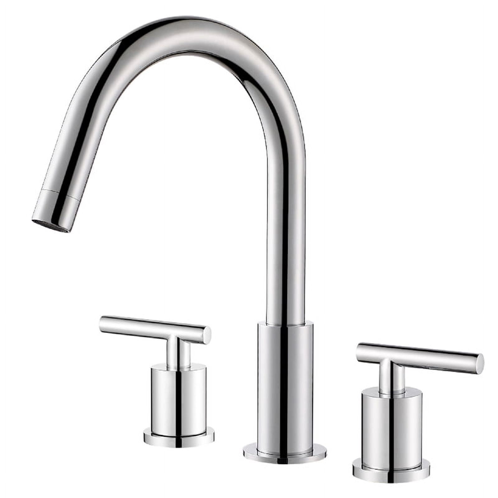 Vinnova Lodosa Widespread Polished Chrome Bathroom Basin Sink Faucet