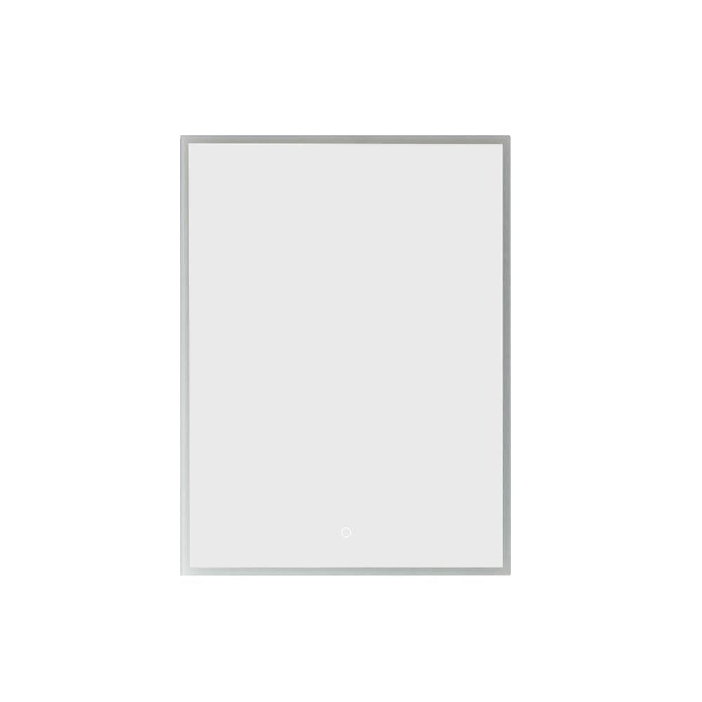 Sleek Rectangular 48" LED Touchscreen Frameless Mirror with Adjustable Lighting