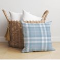 thumbnail image 1 of Vinny Tartan Blue Throw Pillow, 1 of 4