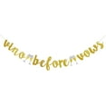thumbnail image 1 of Vino Before Vows Banner, Gold Sign For Bridal Shower/Engagement/Bachelorette/Wine/Winery Party Hanging Bunting Decorations Supplies, 1 of 5