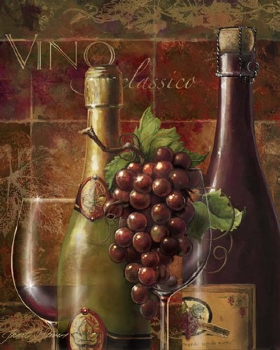 Vino Classico Canvas Art - Janet Stever (17 x 21)