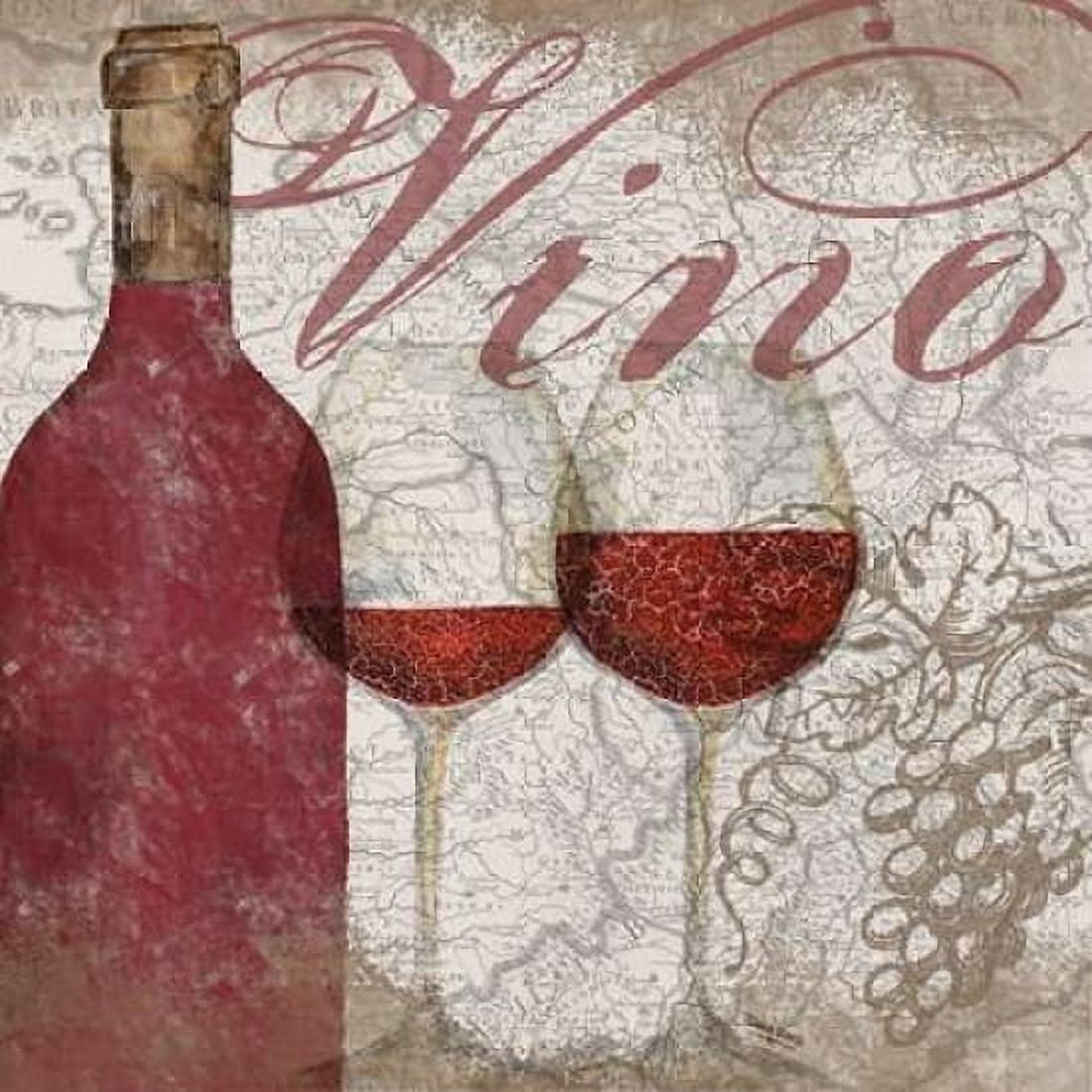 Vino and Vin I Canvas Art - Tara Reed (24 x 24)