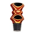 thumbnail image 1 of VinoStrumenti VSWSAW2 Ebony Eye Flat Top All Wood Wine Bottle Stopper, 1 of 1
