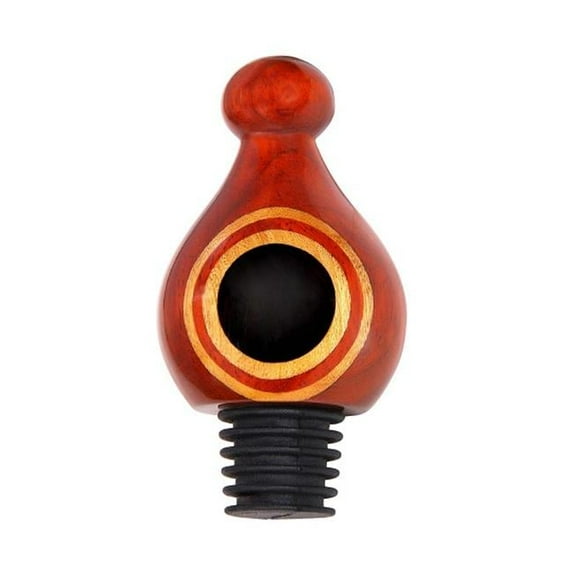 VinoStrumenti VSWSAW8 Ebony Eye Tear Drop All Wood Wine Bottle Stopper