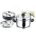 thumbnail image 1 of Vinod 4-Plate Idly Stand with Stainless Steel Idli Cooker, Makes 16 Idlys, 1 of 1