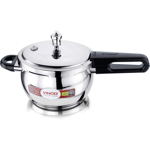 Vinod Pressure Cooker Stainless Steel –Handi Pot - 3.5 Liter,