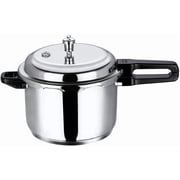 Vinod Pressure Cooker Stainless Steel   Outer Lid - 5 Liter   Induction Base Cooker   Indian Pressure Cooker   Sandwich Bottom   Best Used For Indian Cooking, Soups, and Rice Recipes, Quinoa