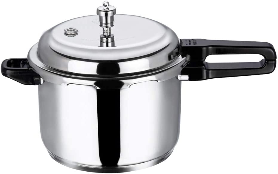 Vinod Pressure Cooker Stainless Steel – Outer Lid - 5 Liter – Induction  Base Cooker – Indian Pressure Cooker – Sandwich Bottom – Best Used For  Indian Cooking, Soups, and Rice Recipes, Quinoa 