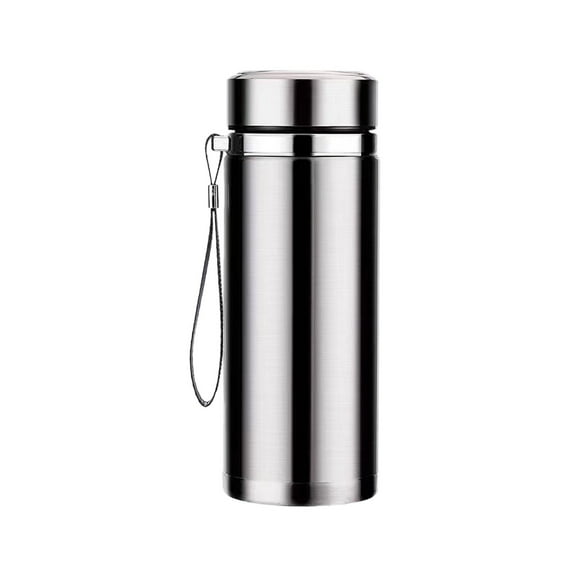 Vinoic 32Oz 27Oz Insulated Stainless Steel Water Bottle, Leak Proof Thermos Flask with Carry Rope, Keeps Drinks Cold 24Hrs Hot 12Hrs, Sport Water Bottle for Gym Travel, A