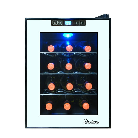 Vinotemp 12-Bottle Mirrored Thermoelectric Wine Cooler