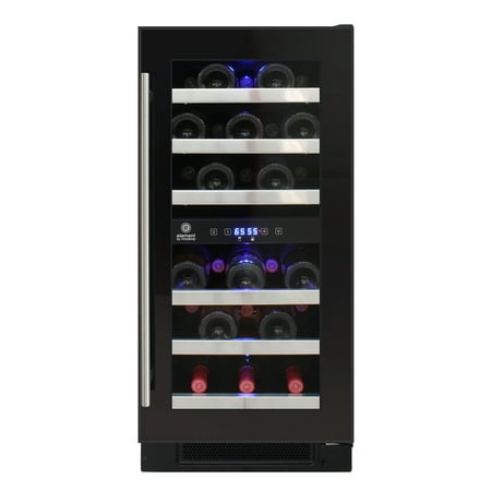 Vinotemp - 28-Bottle Dual Zone Wine Cooler - Black