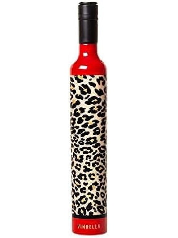 151-C Wine Bottle Umbrella Leopard