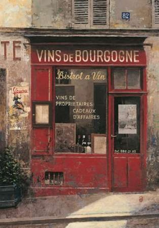 Vins De Bourgogne Canvas Art - Chiu Tak Hak (20 x 28)