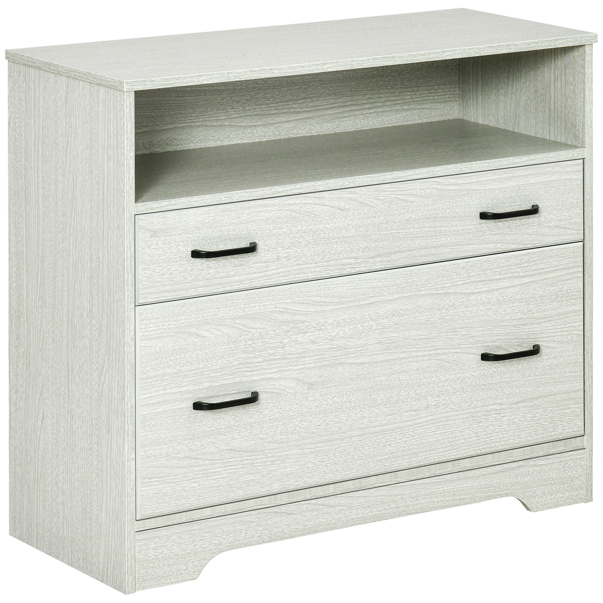 Vinsetto Lateral File with Shelf, 2 Drawer Filing for
