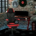 thumbnail image 1 of Vinsetto Ergonomic Home Office Chair High Back Armchair Computer Desk Recliner with Footrest, Mesh Back, Lumbar Support and Wheels, Red, 1 of 9