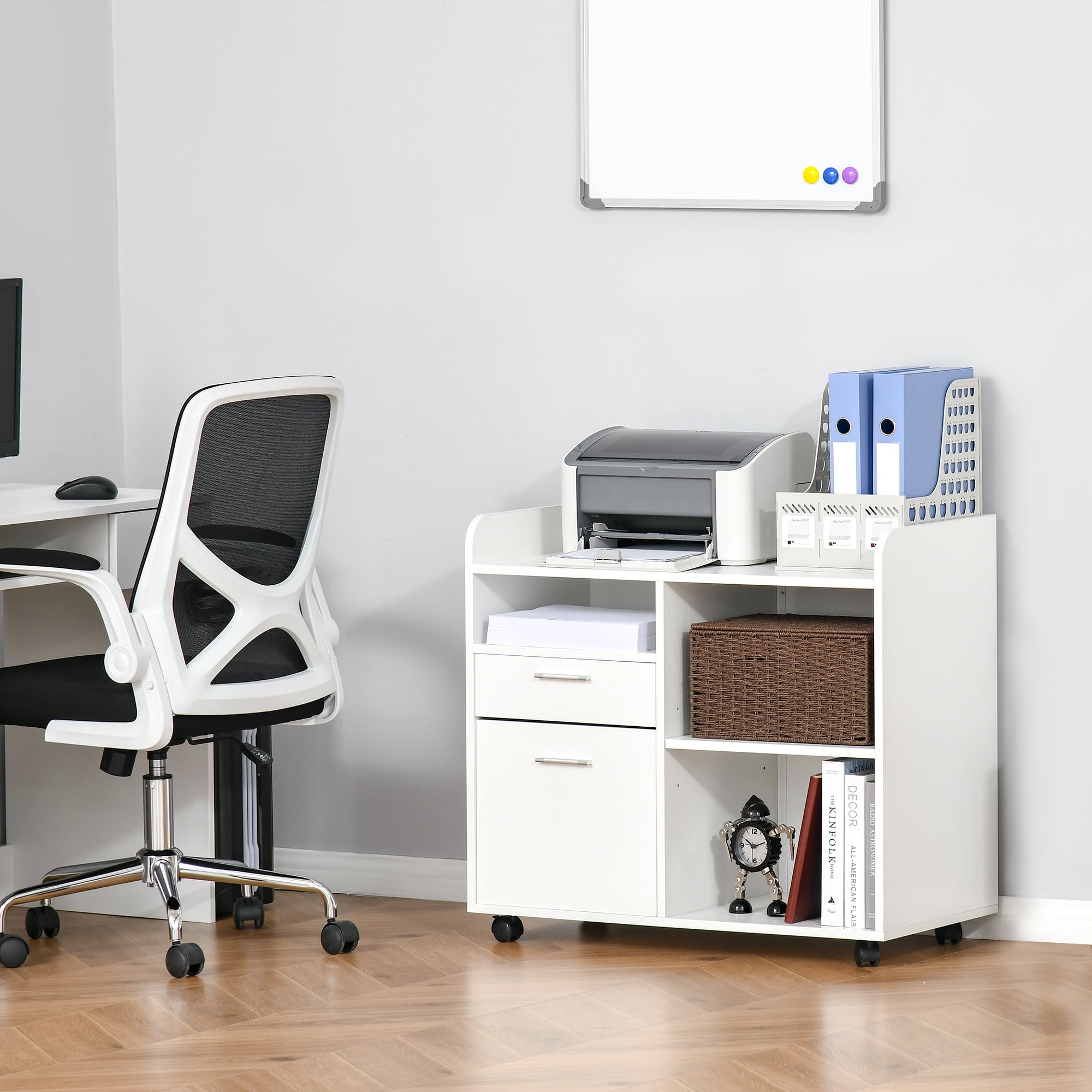 Vinsetto Filing Printer Stand Mobile Lateral File with