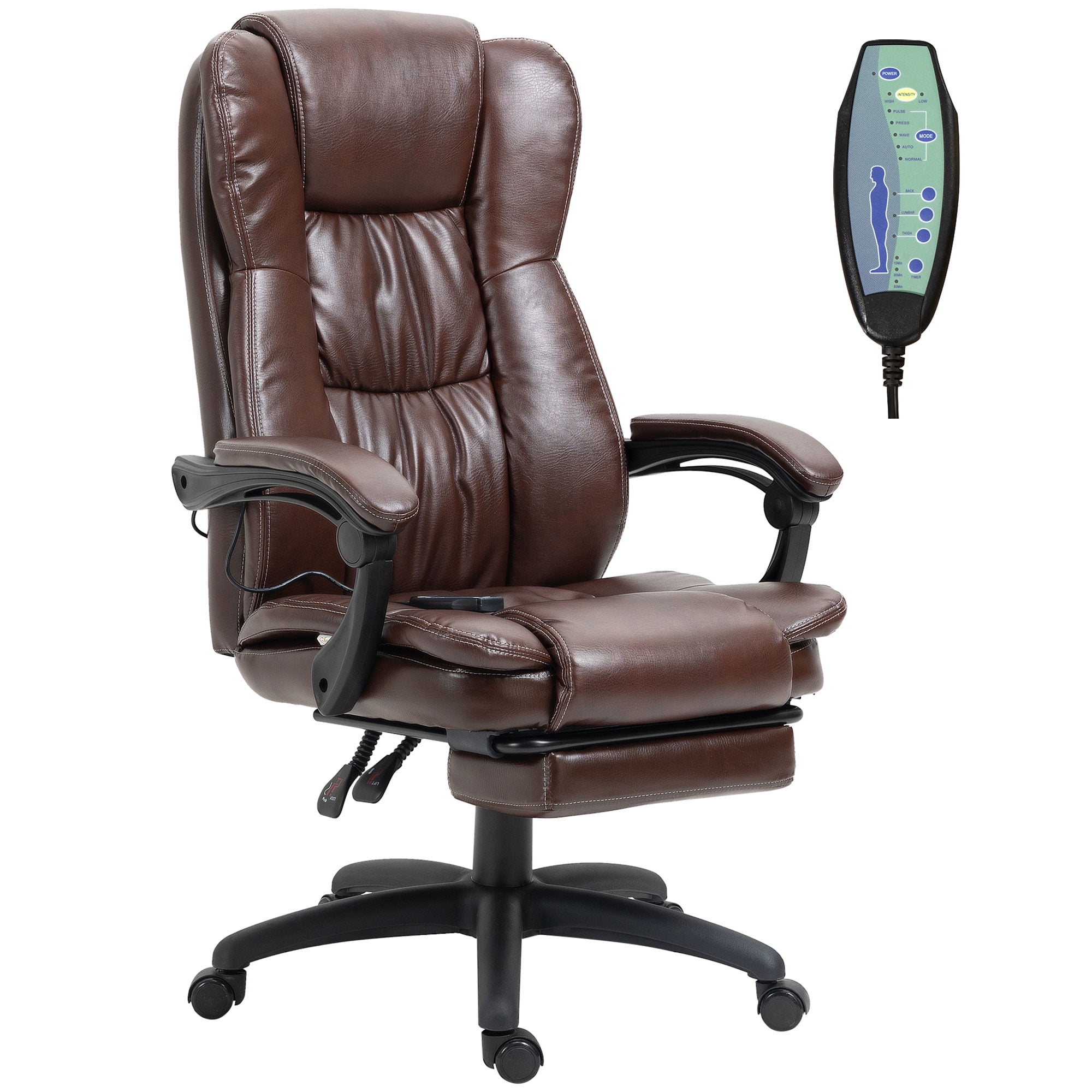 Vinsetto High Back Massage Office Chair with 6Point Vibration, 5 Modes