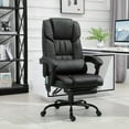 thumbnail image 1 of Vinsetto Indoor Adjustable Height High Back Swivel Office Desk Chair with Massage Option, Black, 1 of 10