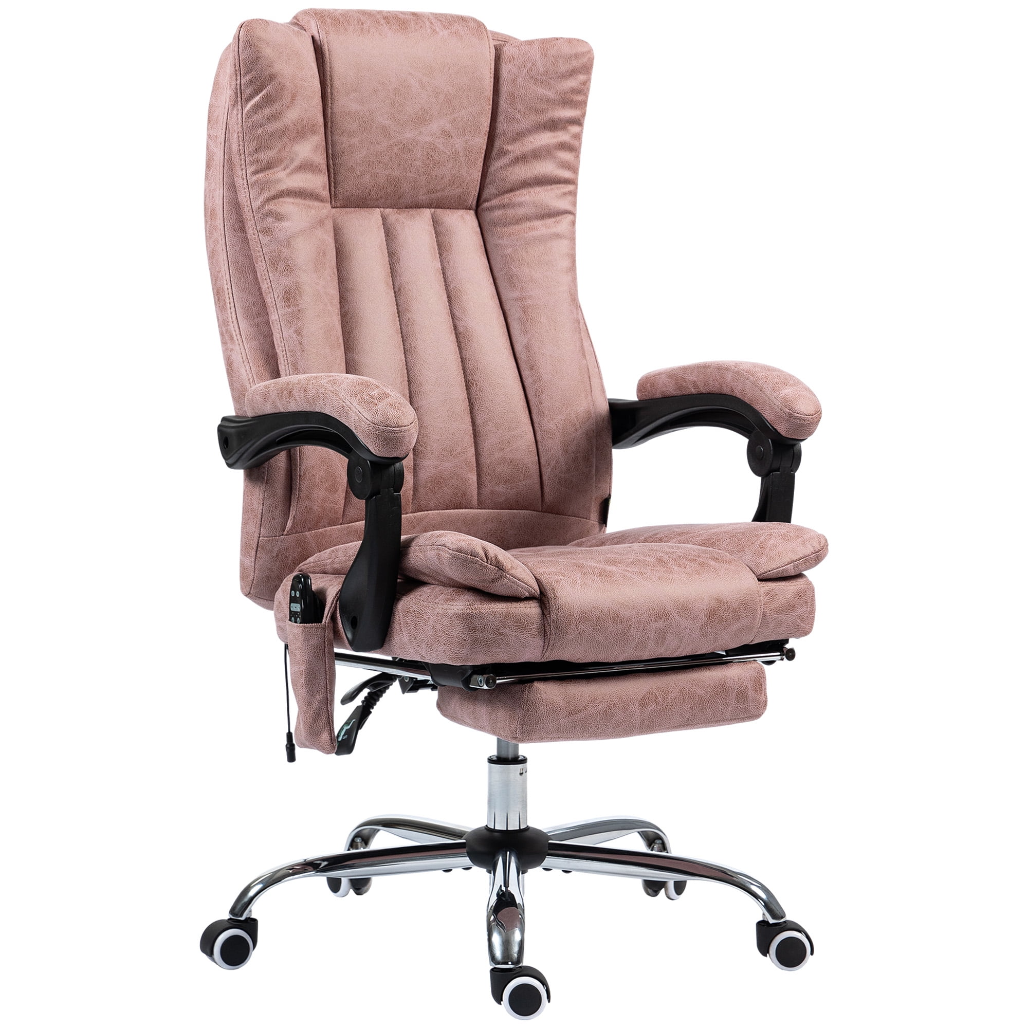 Vinsetto Massage Office Chair, High Back Reclining Desk Chair, Pink - Walmart.com
