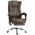 thumbnail image 1 of Vinsetto Office Chair with Massage, Heat, Adjustable Height, Footrest - Coffee, 1 of 9