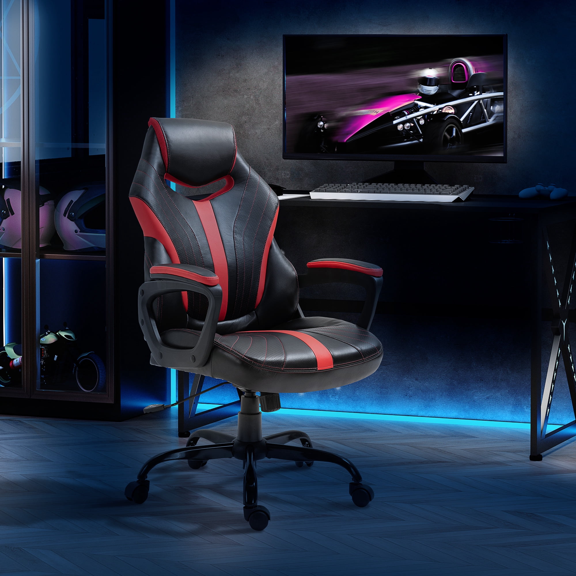 Vinsetto Racing Style Gaming Chair Ergonomic High Back Computer Office ...
