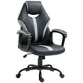 thumbnail image 1 of Vinsetto Racing Style Gaming Chair with Adjustable Height Armrests Gray, 1 of 9