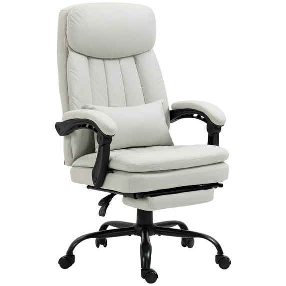 Vinsetto Office Chair with Vibration Massage, Swivel Desk Chair, Heated Reclining Computer Chair