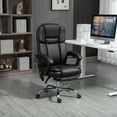 thumbnail image 1 of Vinsetto Vibration Massage Office Chair with Heat, PU Leather, Black, 1 of 10