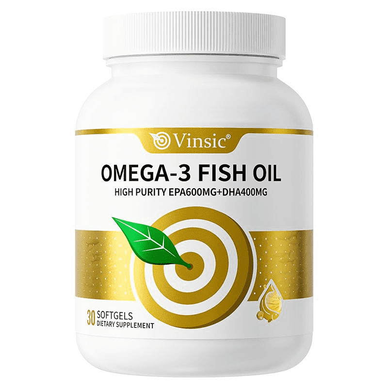 Vinsic Omega-3 Fish Oil 30 Capsules | High EPA & DHA Fatty Acids to Support Overall Wellness & Healthy Circulation | Premium New Zealand Made Supplement