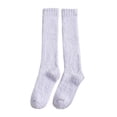 thumbnail image 1 of Vinsonshop 4 Pairs Knee High Socks Fuzzy Socks for Women Plush Socks Thermal Socks Cute Fuzzy Socks Warm Winter Socks for Women Slipper Socks for Women Purple One Size, 1 of 3