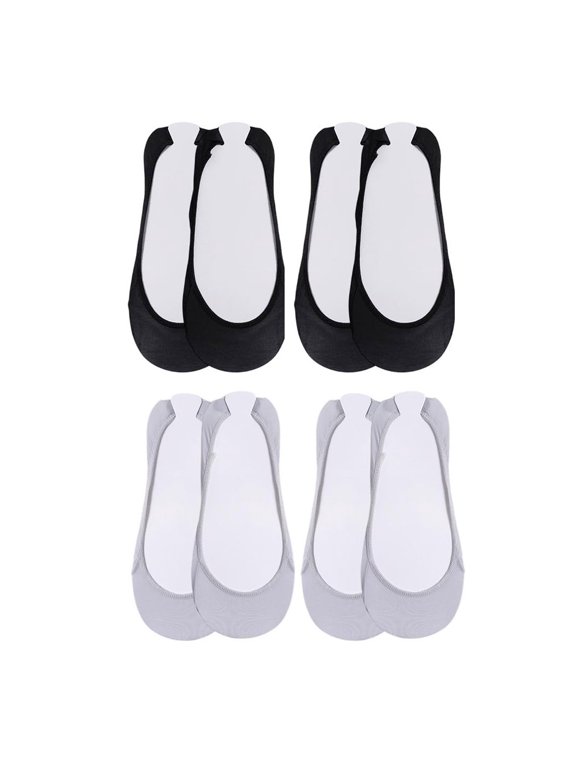 4 Pairs Ultra Thin Breathable Liners for Women Cooling Low Cut Sneaker Socks C One Size