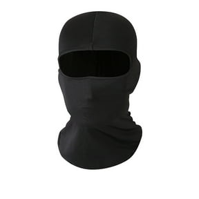 Vinsonshop Balaclava Ski Mask, Motorcycle Summer Thin Cooling UV Protection Neck Gaiter for Men/Women Black One Size