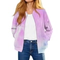thumbnail image 1 of Vinsonshop Bomber Jackets for Women Zip Up Jackets for Women Outerwear for Women Business Casual Jackets for Women Womens Coats and Jackets Womens Jackets Dressy Casual Outerwear Pink XXL, 1 of 7