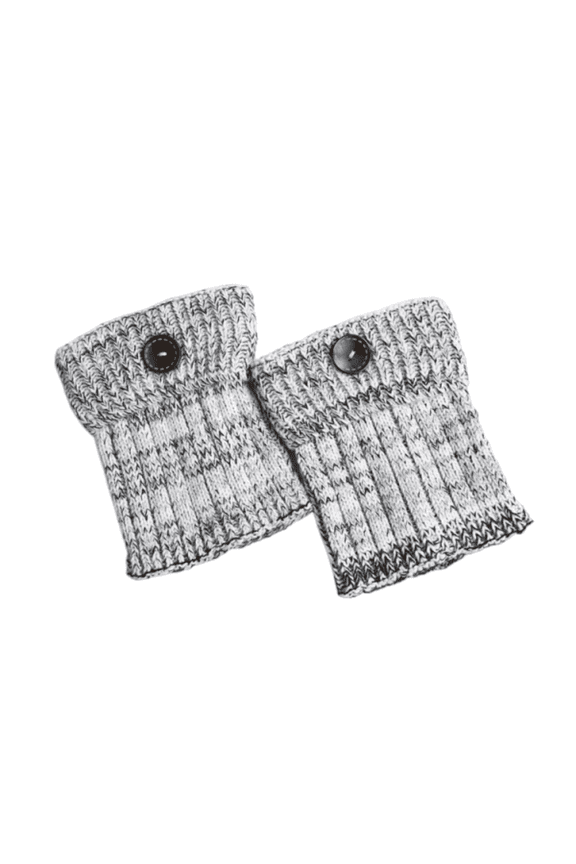 Boot Cuffs Boot Toppers Socks for Boots Knit Boot Socks Winter Accessories for Women Knit Socks Knitted Leg Warmers Black 1 One Size