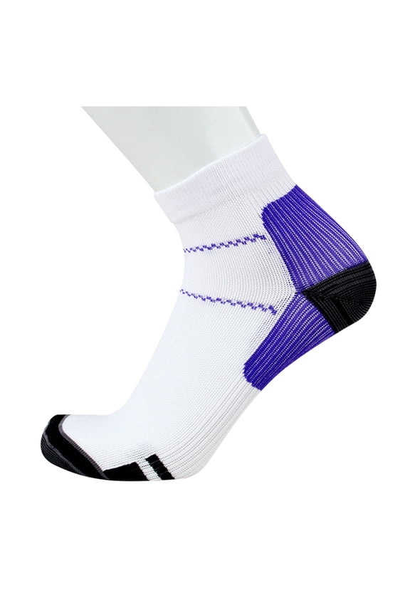 Compression Socks Running Socks Ankle Compression Socks Athletic Socks Cycling Socks Low Cut Socks Gym Socks Purple L/XL