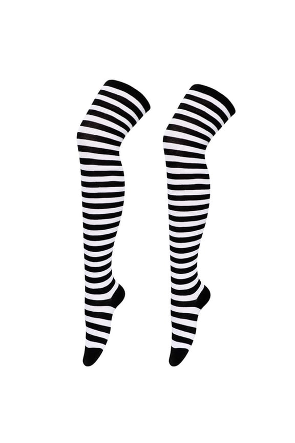 Extra Long Stripe Thigh High Socks Over the Knee High Socks One Size One Size