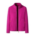 thumbnail image 1 of Vinsonshop Fleece Jackets for Women Sherpa Fleece Jacket Women Womens Jackets Casual Plush Jackets for Women Ladies Winter Coats Warm Winter Jackets for Women Womens Fleece Zip Up Jacket Hot Pink 5XL, 1 of 3