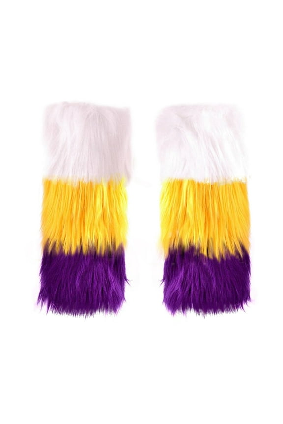 Fuzzy Leg Warmers Brown Fuzzy Boot Covers Furry Boot Covers Leg Warmers 80s Women Fuzzy Leg Warmers Y2k Fluffy Boot Covers Cute Boot Socks White One Size