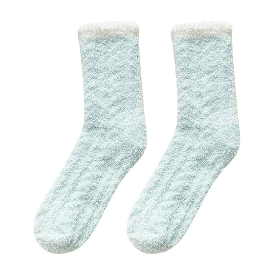 Vinsonshop Fuzzy Socks Plush Socks Winter Socks for Women Cute Fuzzy Socks Comfortable Socks for Women Warm Socks for Women Fluzzy Socks Light Blue