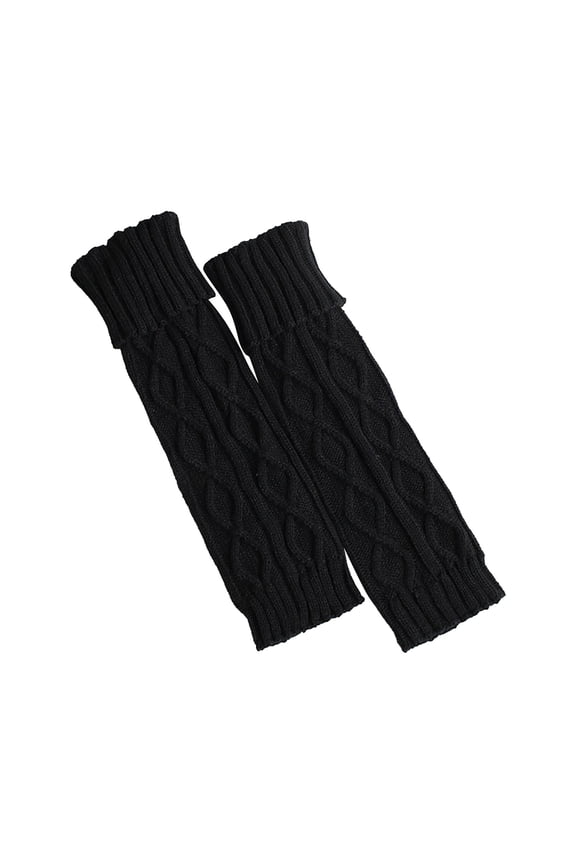 Knit Leg Warmers Cute Boot Socks Warm Stockings Long Socks for Women Leg Warmers for Women Winter 80s Accessories for Women Winter Socks for Women Black One Size