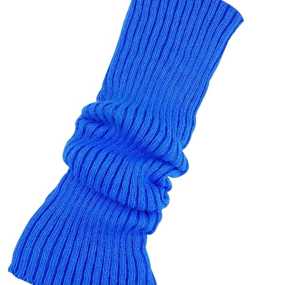 Vinsonshop Knit Leg Warmers Winter Socks for Women Leg Warmers 80s Women Cute Leg Warmers Leg Warmer Socks Winter Leg Warmers Leg Warmers for Women Winter Blue One Size