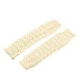 thumbnail image 1 of Vinsonshop Leg Warmers for Women Leg Warmers 80s Ribbed Knitted Long Socks for Party Sports Beige, 1 of 3