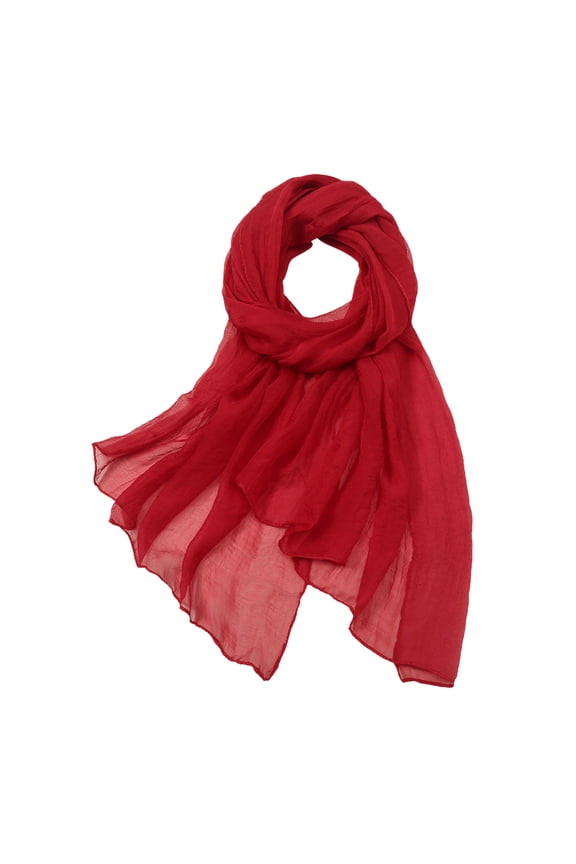 Scarfs for Women Lightweight Fashion Scarves Print Floral Pattern Scarf Shawl Wraps Wine