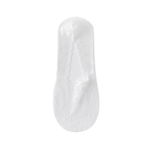Vinsonshop No Show Womens Socks Womens Socks Low Cut Non Slip Socks for Flats No Show Non Slip Flat Socks for Women Cotton No Show Socks for Women Low Cut Socks Women White One Size