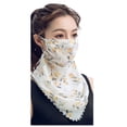 thumbnail image 1 of Vinsonshop Summer Sun Uv Protection Face Cover Scarf with Designs Womens Cooling Neck Gaiter with Ear Loops Breathable Face Mask Neck Covers Bandana Headwear for Women Outdoor Hiking Riding C, 1 of 2