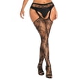 thumbnail image 1 of Vinsonshop Suspender Pantyhose Nylon Stockings Suspender Tights Panty Hose Womens Stockings Pantyhose Sheer Pantyhose for Women Stockings for Women Black One Size, 1 of 7